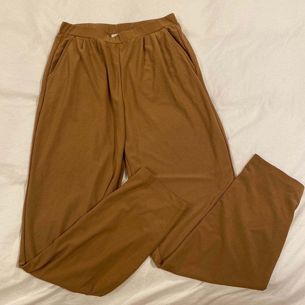 Leith tailored pants, silk and stretchy